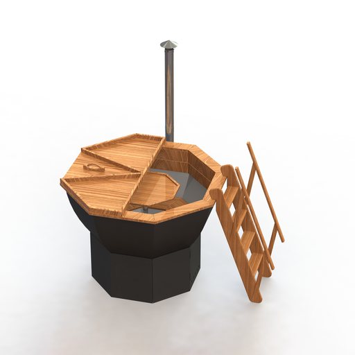 Банный чан на ветрозащите